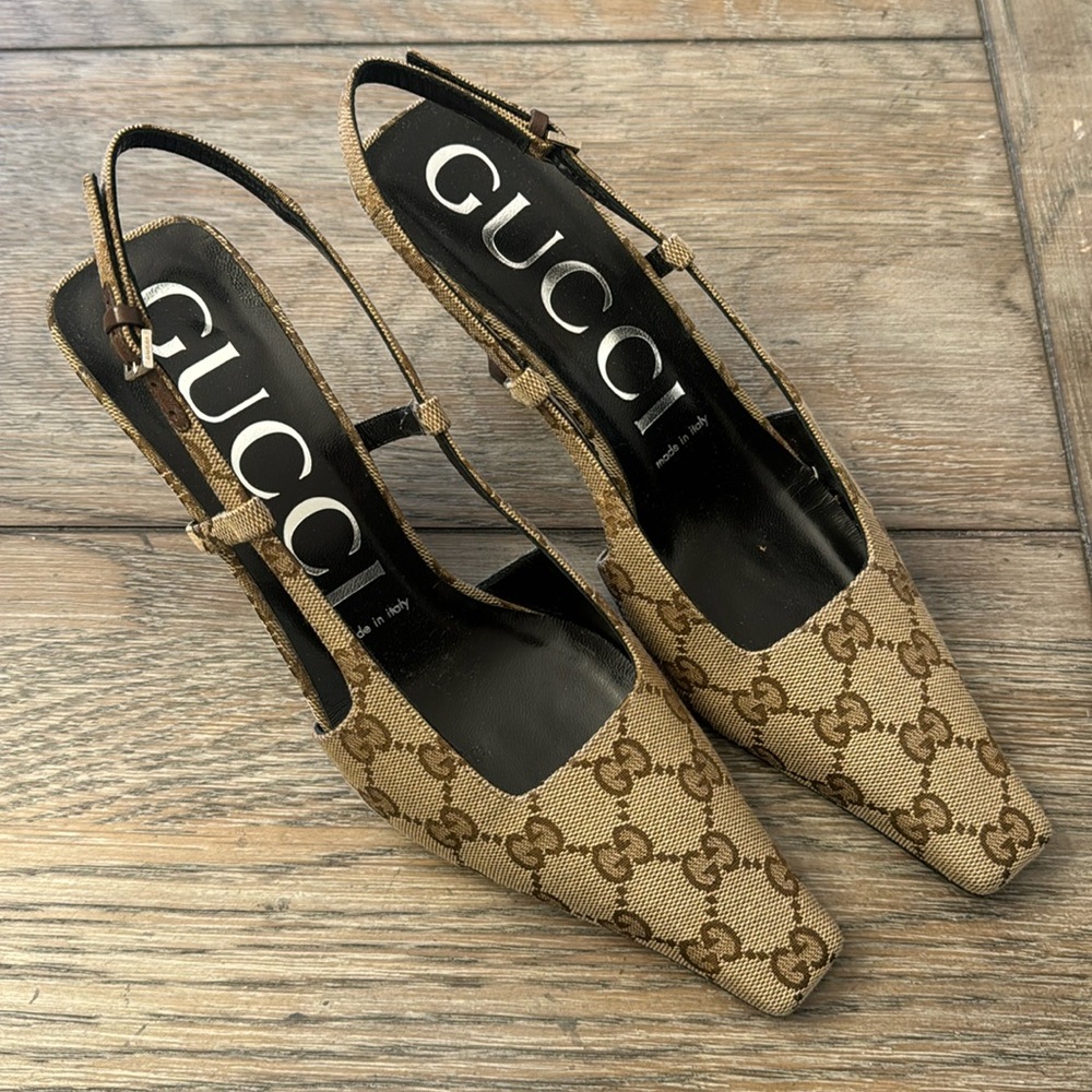 Gucci Tom GG Slingback, Authentic size 38